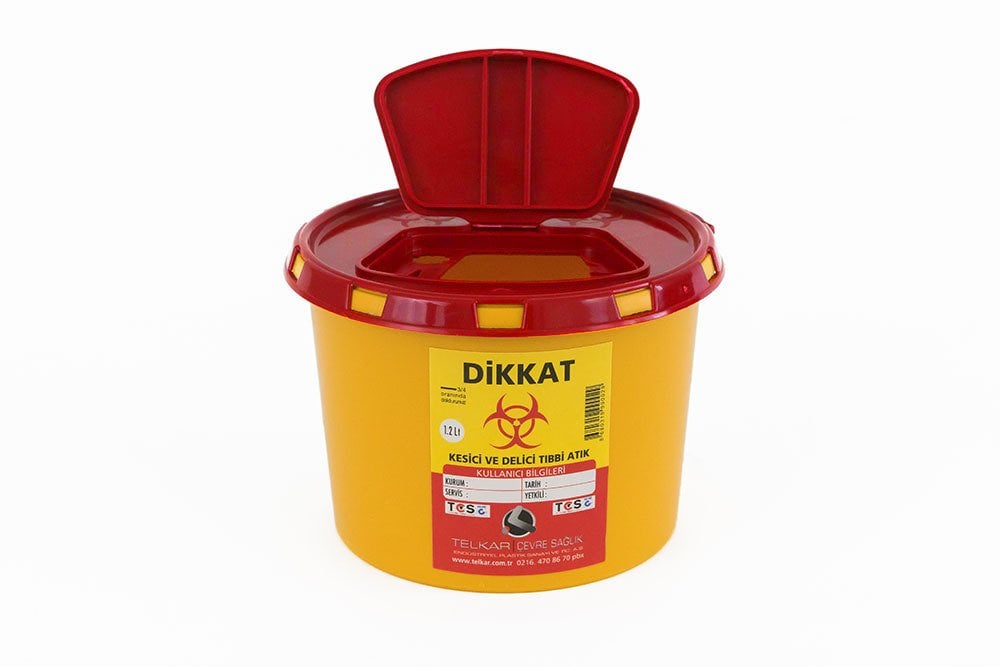1,2 Litre Tıbbi Atık Kutusu - TK1012