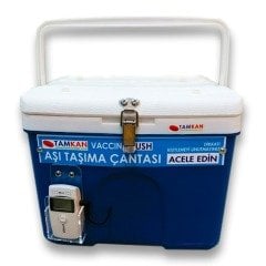 5 Litre Veri Kaydedicili Güvenlikli Aşı Nakil Çantası - TK7097 - TAMKAN