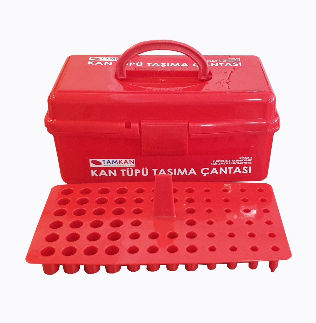 68lik Kan Örnek Taşıma Çantası - Kırmızı - TK0680