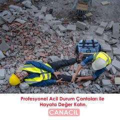 54 cm Travma Çantası | Sağlık Çantası | TK5402 | Turuncu | CANACIL - MAHİR Serisi