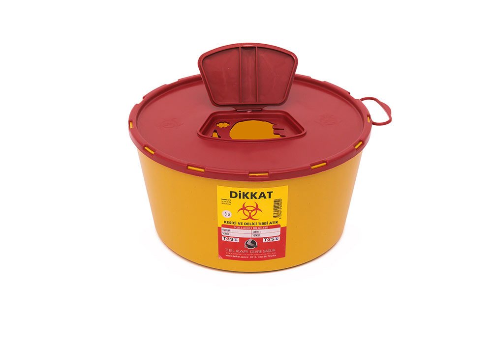3 Litre Tıbbi Atık Kutusu - TK1003 100 ADET