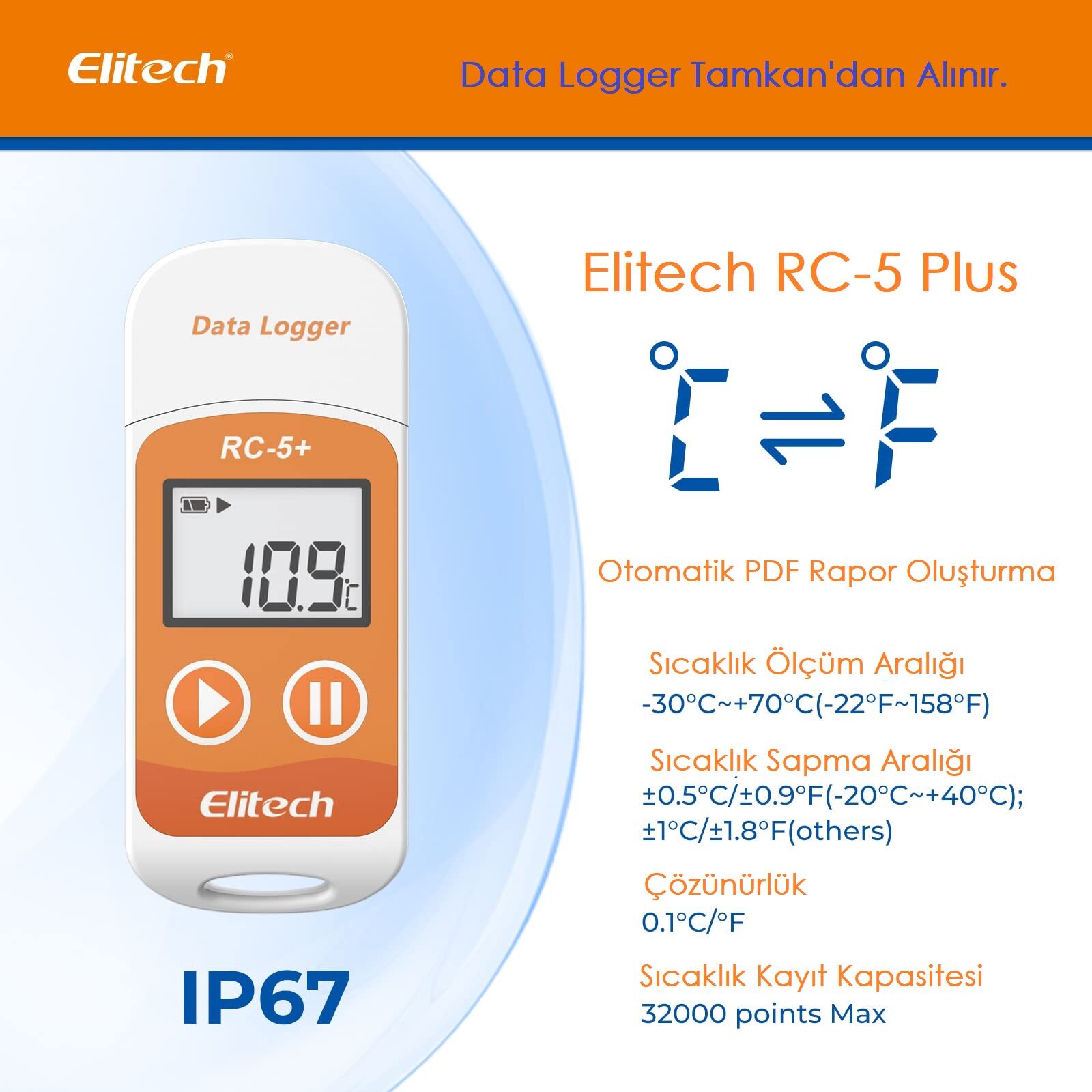 Elitech RC-5+ Data Logger