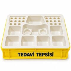 Tedavi Tepsisi - TK2122 - Medkan - 10 Bölmeli Boş Tepsi