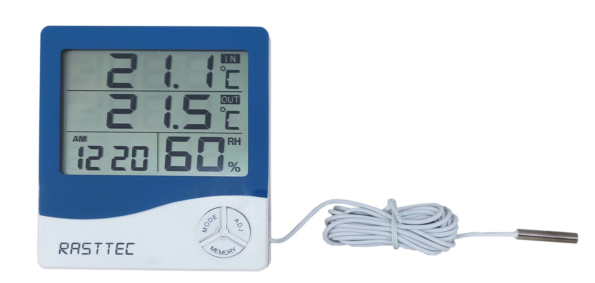 Isı ve Nem Ölçer - İç ve Dış Sıcaklık İle Nem - TK0602 - RASTTEC