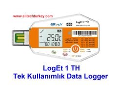 LogEt 1 TH  - SICAKLIK VE NEM Tek Kullanımlık Data Logger - ELITECH - TK2019