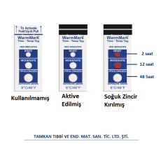 8°C Sıcaklık Zaman İndikatör Etiketi - TK2831 - WarmMark