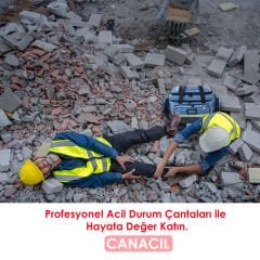 ⭐⭐⭐⭐⭐ 54 cm Travma Çantası | TK5405 | SİYAH | CANACIL | MAHİR Serisi