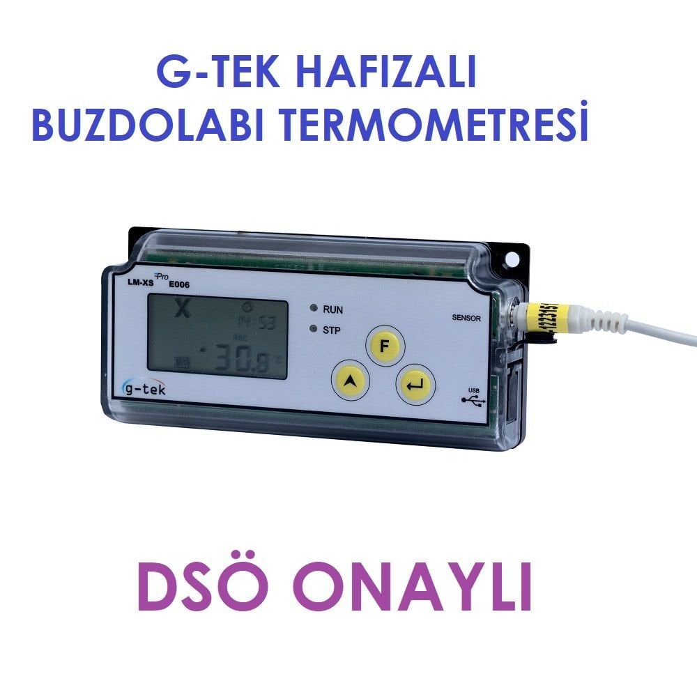 ⭐⭐⭐⭐⭐ G-TEK HAFIZALI BUZDOLABI TERMOMETRESİ - LM-XS Pro E006 - 99963 - 8906160130002