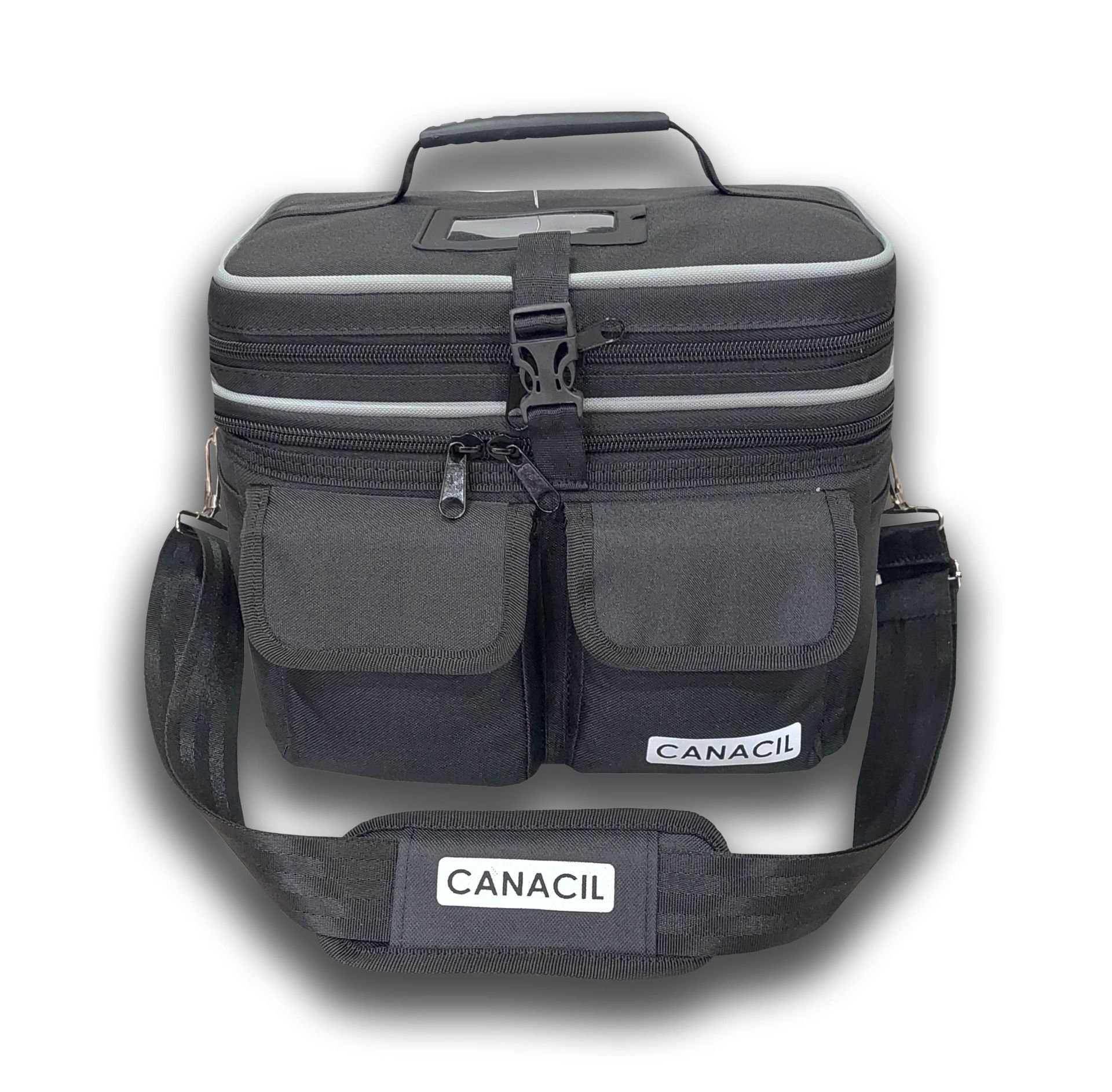 【eb's】 CONTAINER WHEEL & TOTE BAG SET İLAÇ SAKLAMA ÇANTASI | CANACIL | SİYAH | TK4205 | Ehil