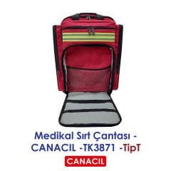 ⭐⭐⭐⭐⭐ TipT Medikal Sırt Çantası - CANACIL -TK3871 - Kırmızı