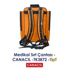 TipT Medikal Sırt Çantası - CANACIL -TK3872 - Turuncu