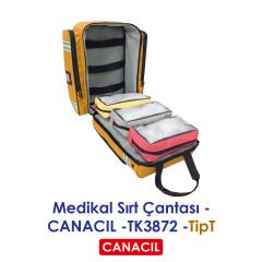 TipT Medikal Sırt Çantası - CANACIL -TK3872 - Turuncu