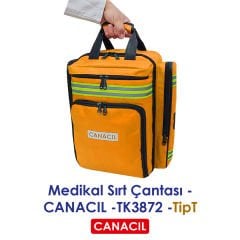 TipT Medikal Sırt Çantası - CANACIL -TK3872 - Turuncu