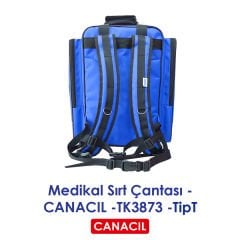 TipT Medikal Sırt Çantası - CANACIL -TK3873 - Saks