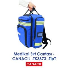 TipT Medikal Sırt Çantası - CANACIL -TK3873 - Saks