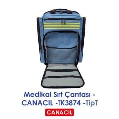 TipT Medikal Sırt Çantası - CANACIL -TK3874 - Mavi
