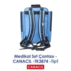 TipT Medikal Sırt Çantası - CANACIL -TK3874 - Mavi