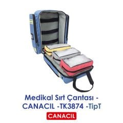 TipT Medikal Sırt Çantası - CANACIL -TK3874 - Mavi