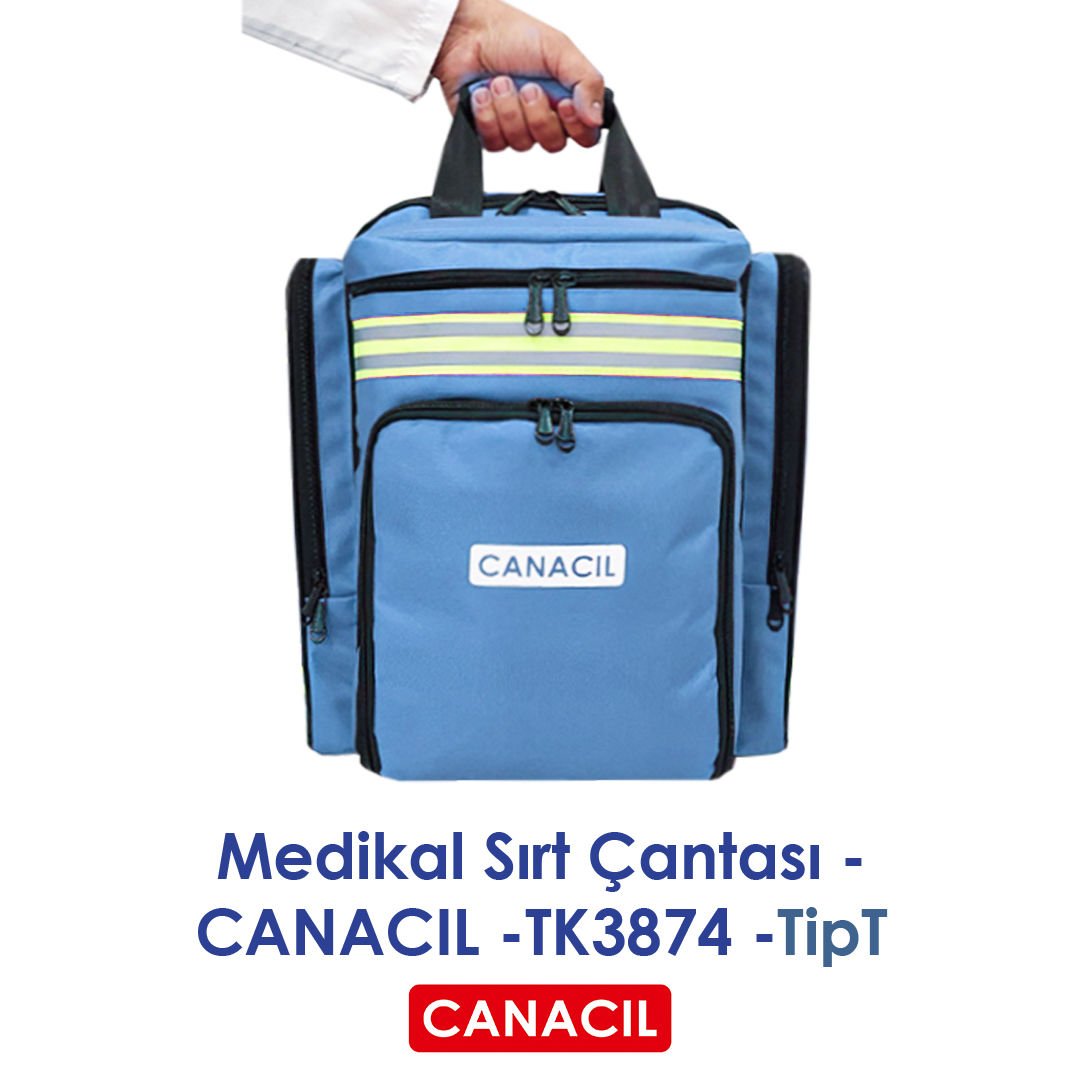 TipT Medikal Sırt Çantası - CANACIL -TK3874 - Mavi