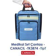 TipT Medikal Sırt Çantası - CANACIL -TK3874 - Mavi