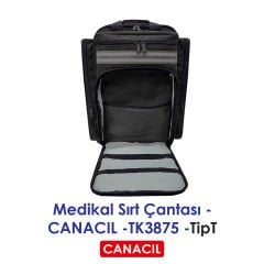 TipT Medikal Sırt Çantası - CANACIL -TK3875 - Siyah