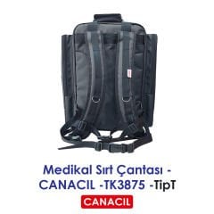 TipT Medikal Sırt Çantası - CANACIL -TK3875 - Siyah