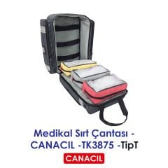 TipT Medikal Sırt Çantası - CANACIL -TK3875 - Siyah