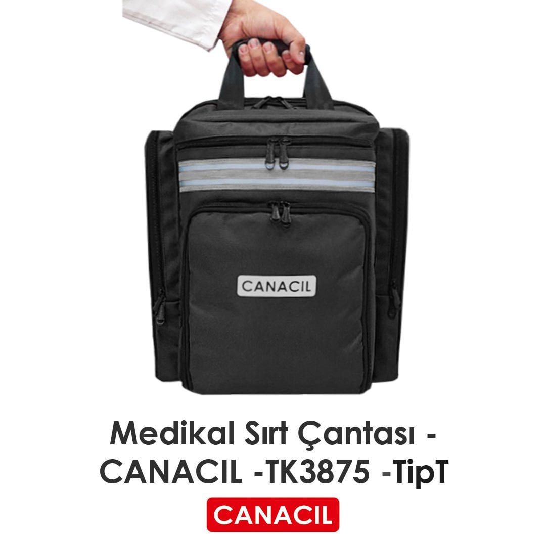 TipT Medikal Sırt Çantası - CANACIL -TK3875 - Siyah