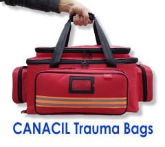 63 Cm Travma Çantası - CANACIL - MAHİR Serisi KIRMIZI