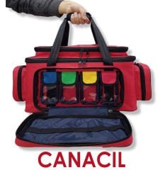 63 Cm Travma Çantası - CANACIL - MAHİR Serisi KIRMIZI