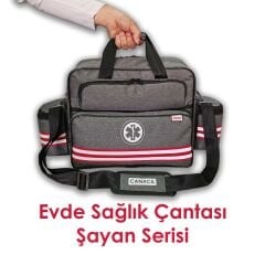 Evde Sağlık Çantası - Hemşire Çantası - GRİ - CANACIL -TK4138 - Şayan Serisi