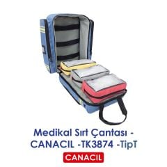 TipT Acil Müdahale Sırt Çantası - CANACIL -TK3874 - Mavi