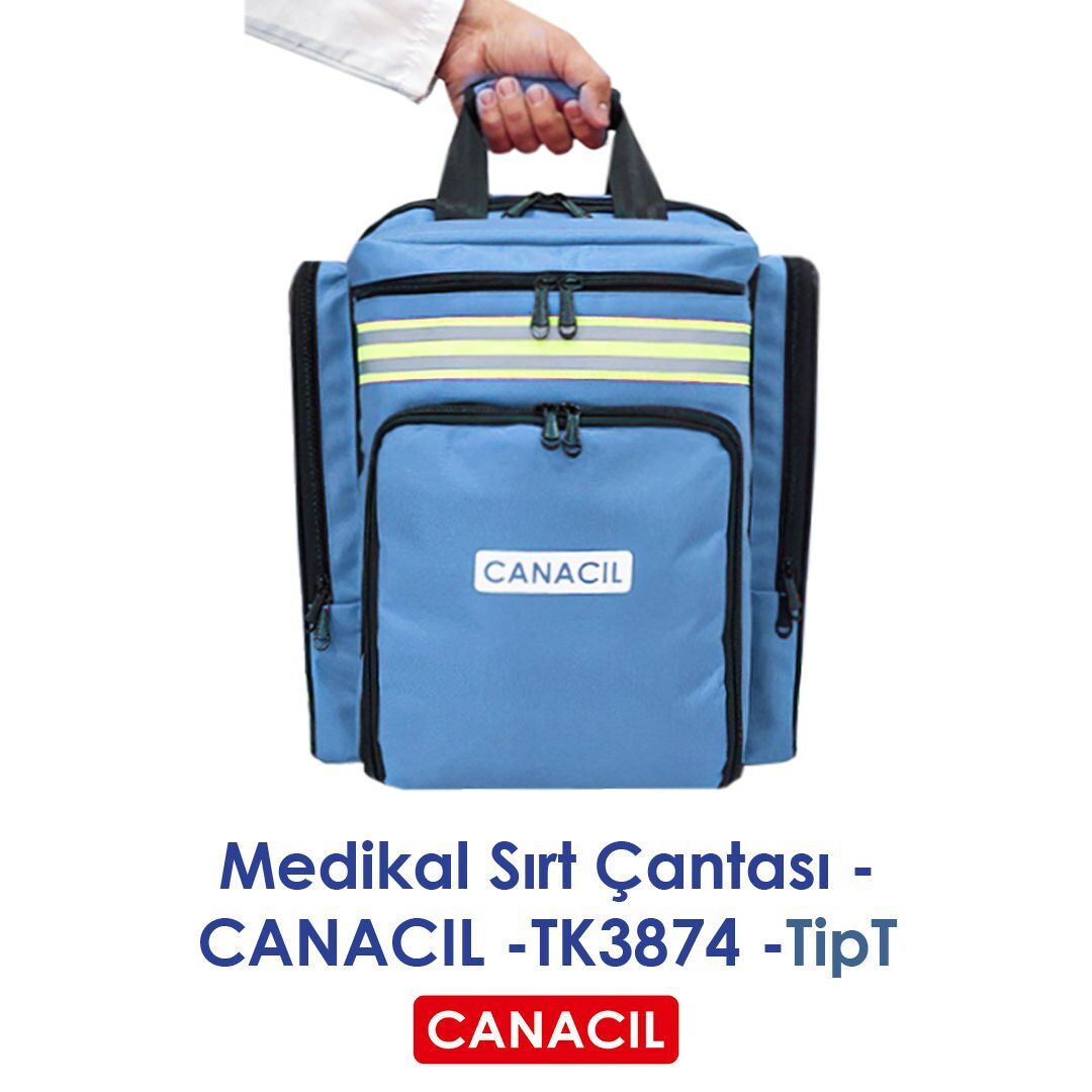 TipT Acil Müdahale Sırt Çantası - CANACIL -TK3874 - Mavi