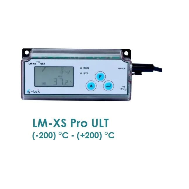 G-TEK LM-XS Pro ULT (-200) °C - (+200) °C ULTRA DÜŞÜK SICAKLIK DATA LOGGER