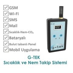 SICAKLIK-NEM VE CO₂ TAKİP SİSTEMİ -  G-TEK DL–RMT