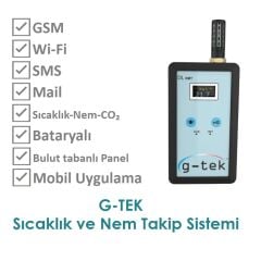 SICAKLIK-NEM VE CO₂ TAKİP SİSTEMİ -  G-TEK DL–RMT