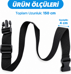 TEKERLEKLİ SANDALYE EMNİYET KEMERİ - PLASTİK KİLİT - TK9954 - 4 CM - Tip11