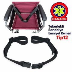 TEKERLEKLİ SANDALYE EMNİYET KEMERİ - PLASTİK KİLİT - TK9964 - 4 CM - Tip12